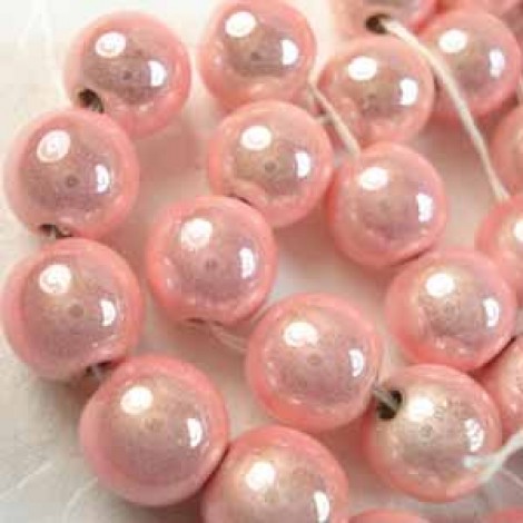 6mm Light Pink Japanese Miracle Beads - Pack of 10