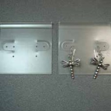 2" (50mm) Plastic Frosted Earring Cards - Pack of 10