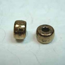 6mm Czech Pony Beads - Bronze - Pack of 20