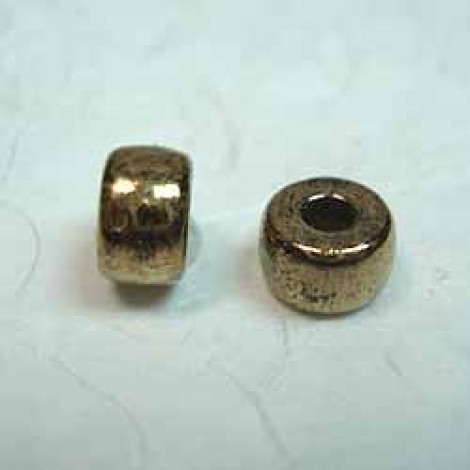 6mm Czech Pony Beads - Bronze - Pack of 20 6mm Czech Pony Beads - Bronze - Pack of 20