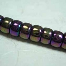 6mm Czech Pony Beads - Purple Iris