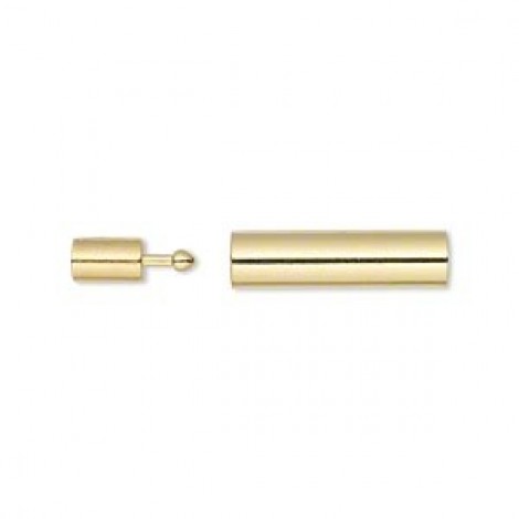 3mm ID Gold Plated Pull-Apart Pop Tube Clasps