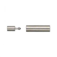3mm ID Gunmetal Plated Pull-Apart Pop Tube Clasps
