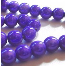 6mm Dark Purple Round Miracle Beads