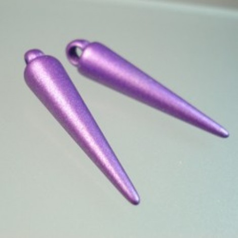 24mm Metallic Spike Drops - Purple