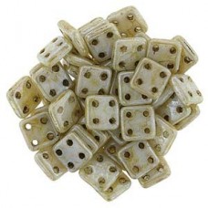 6mm CzechMates QuadraTiles - Op Luster Picasso - 10gm