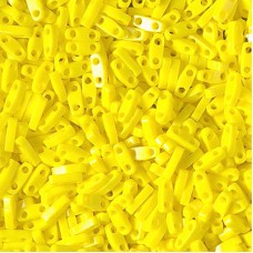 5x1.2mm Miyuki Quarter Tila Beads - Opaque Yellow - 10gm