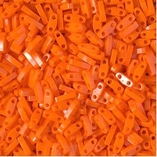 5x1.2mm Miyuki Quarter Tila Beads - Opaque Orange - 10gm