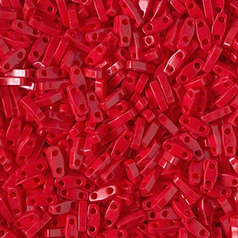 5x1.2mm Miyuki Quarter Tila Beads - Opaque Red - 10gm