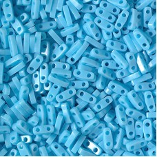 5x1.2mm Miyuki Quarter Tila Beads - Opaque Blue Turquoise - 10gm