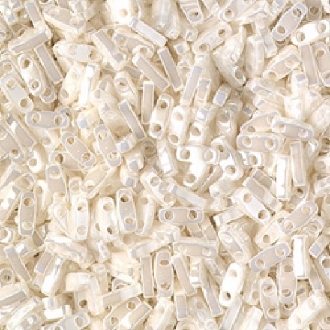 5x1.2mm Miyuki Quarter Tila Beads - Antique Ivory Pearl Ceylon - 7.2gm