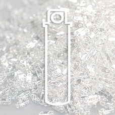 5x1.2mm Miyuki Quarter Tila Beads - Crystal Luster - 7.2gm