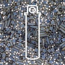 5x1.2mm Miyuki Quarter Tila Beads - Matte Metallic Silver Grey - 7.2gm