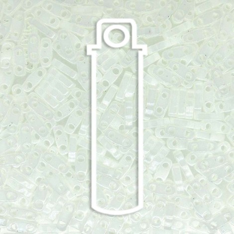 5x1.2mm Miyuki Quarter Tila Beads - Opaque White - 7.2gm 5x1.2mm Miyuki Quarter Tila Beads - Opaque White - 7.2gm