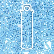 5x1.2mm Miyuki Quarter Tila Beads - Matte Opaque Turquoise - 7.2gm
