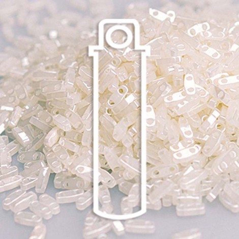 5x1.2mm Miyuki Quarter Tila Beads - Opal Ceylon - 7.2gm