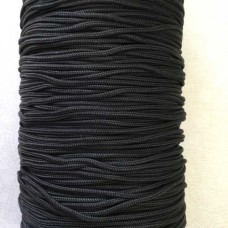 2mm Black Braided Polyester Cord