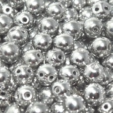 5mm RounDuo Czech 2-Hole Beads - Crystal Labrador Full