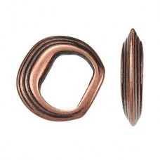 10mm Regaliz Leather Ant Copper Stacked Rings Spacer