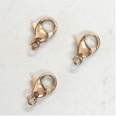 10mm Rose Gold Plated 316 Stainless Steel Lobster Clasps