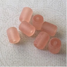 10x8mm Pink Resin Cylinder Beads