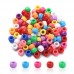 8x5-6mm Large 4mm Hole Resin Barrel Beads - Mixed Colour - Pack of 100