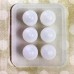 16x19mm x 6 Compartment Food Grade Silicone Oval Shaped Resin Bead Mould w-Hole