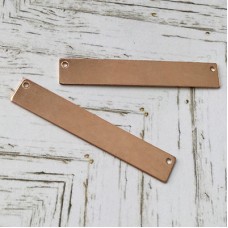 38x7mm 24ga Rose Gold Filled Blank Bar - Pack of 2