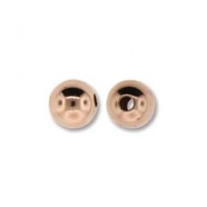 6mm Round Seamless Rose Gold Filled Beads - 1.5mm hole