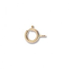 5.5mm Rose Gold Filled Spring Ring Clasp with Closed Ring