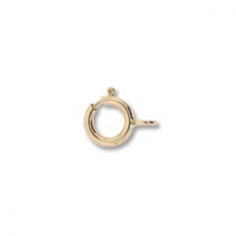 5.5mm Rose Gold Filled Spring Ring Clasp with Closed Ring