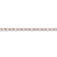 1.3-1.5mm 14Kt Rose Gold Filled Tiny Cable Chain