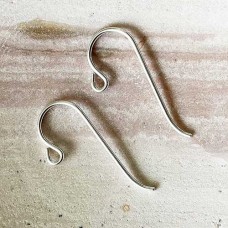 29mm 20ga High Quality Sterling Silver Front Loop Earwires - Per Pair