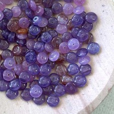 6mm Czech Amethyst Opal Rondelle Mix - Pack of 20