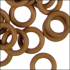 10mm Rubber O-Rings - Tan - Pack of 10