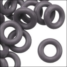 7.25mm (4mm ID) Rubber O-Rings - Charcoal - Pk of 10