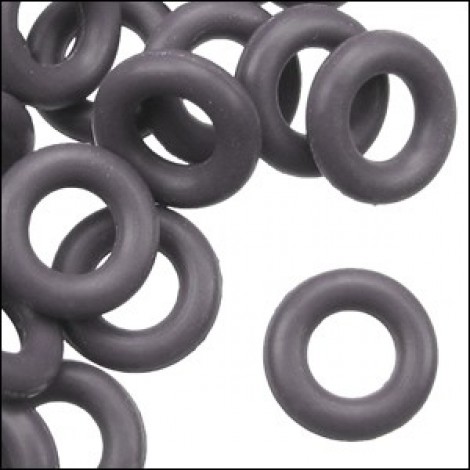 7.25mm Rubber O-Rings - Charcoal - Pk of 10
