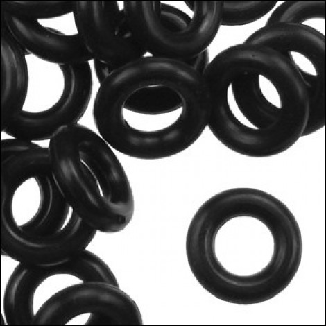 7.25mm Rubber O-Rings - Black - Pk of 10