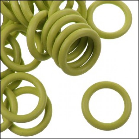 12mm Rubber O-Rings - Olive - Pack of 10