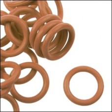 12mm Rubber O-Rings - Caramel - Pack of 10