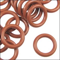 12mm Rubber O-Rings - Burnt Orange - Pack of 10