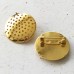 18mm Beadable Sieve Style Round 2-Part Brooch Settings - Gold Plated