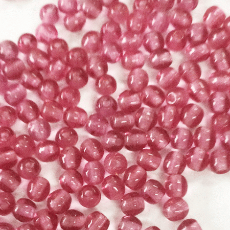 3mm Czech Round Beads - Fuchsia