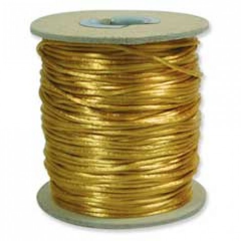 3mm Antique Gold Rattail Satin Cord