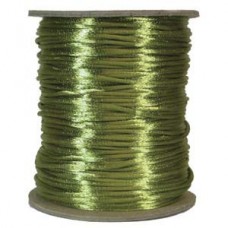 3mm Satin Rattail Cord - Avocado - Per 5 metres