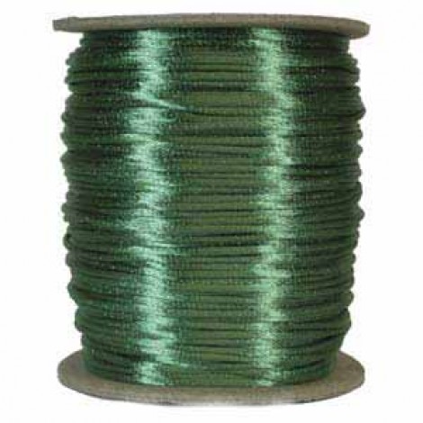 2mm Emerald Rattail Satin Cord - 5 metres