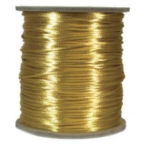 3mm Gold Rattail Satin Cord