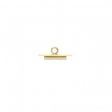10mm Miyuki Slide Tube Clasps - Gold Plated - Pack of 2