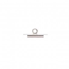 10mm Miyuki Slide Tube Clasps - Silver Plated - Pack of 2