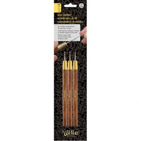 Beadsmith Round Your Wire Tools - 3 Pack - 1.2, 1.5, 1.8mm Cup Burr Tools Beadsmith Round Your Wire Tools - 3 Pack - 1.2, 1.5, 1.8mm Cup Burr Tools